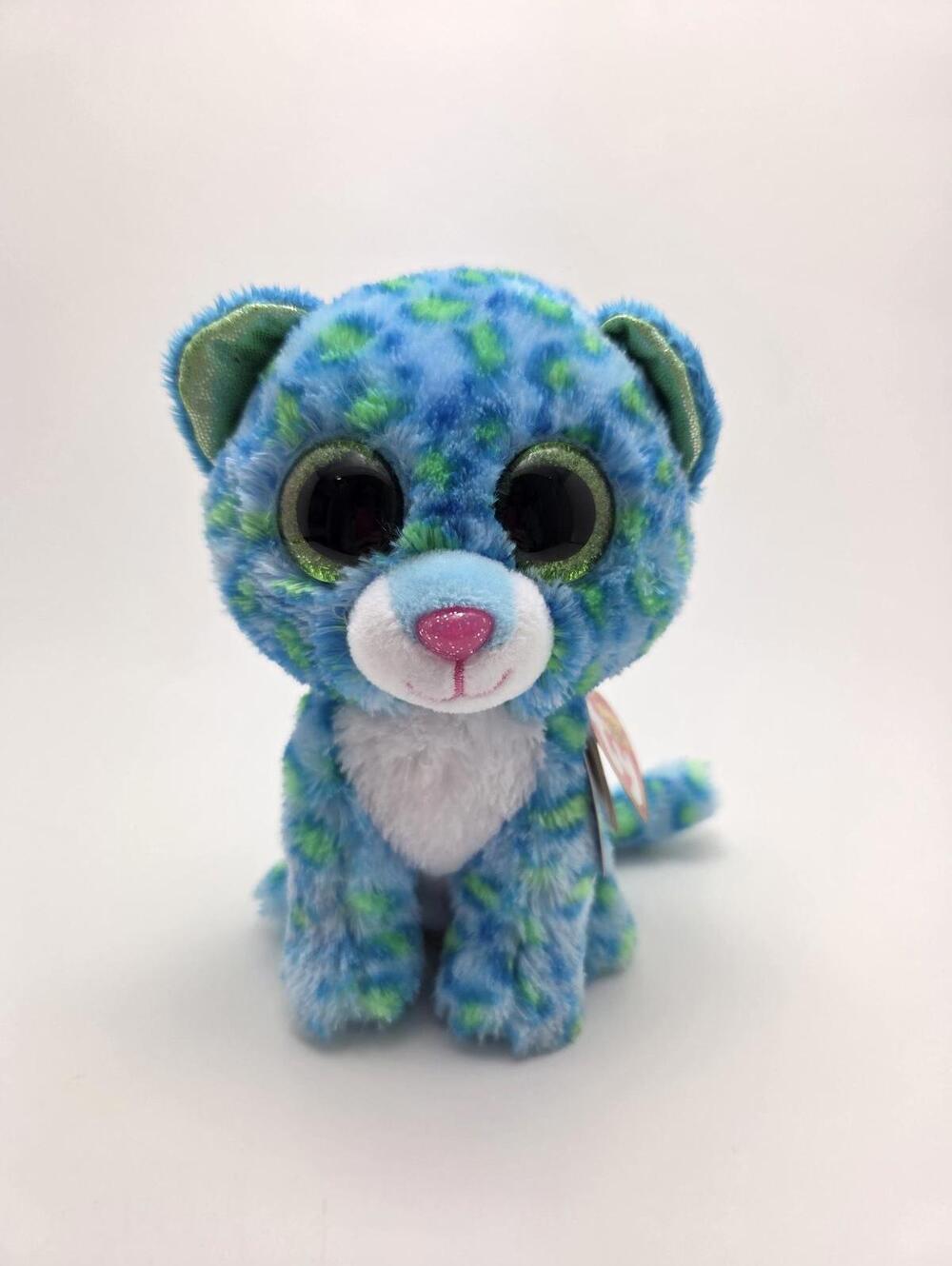 TY Beanie Boo “Leona” the Blue Leopard (6 inch)